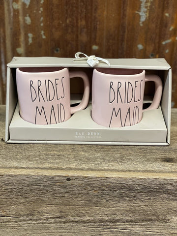 Rae Dunn Pink Bridesmaid Mug Set Of 2