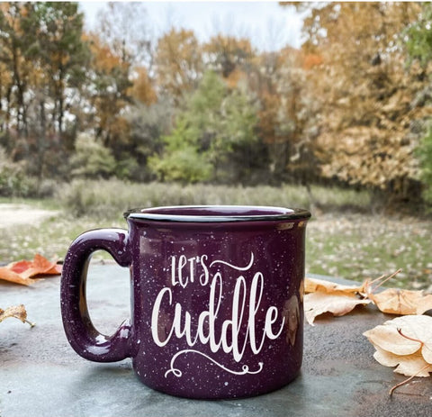 Ceramic Campfire Mug - Let's Cuddle