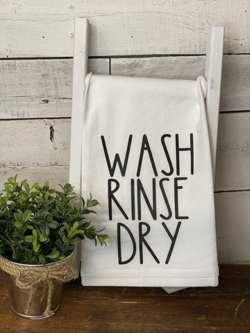 Wash Rinse Dry Tea Towel