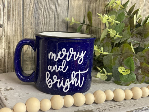 Ceramic Campfire Mug - Merry and Bright