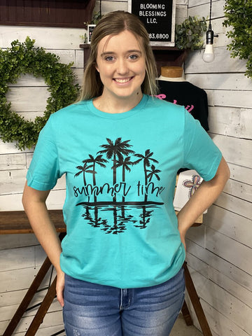 Turquoise Summer Time Tee