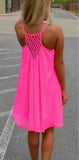 Neon Pink Dress / Swim Suit Coverup - One Size Regular (S-L)