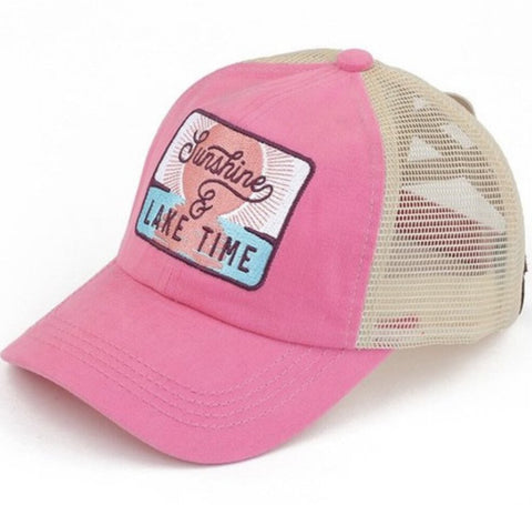 CC Pink Sunshine & Lake Time Hat