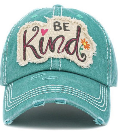 Turquoise Be Kind Hat