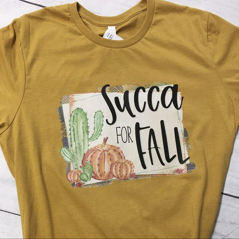 Mustard Succa For Fall Tee